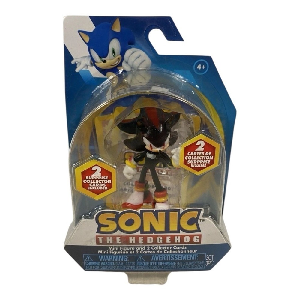 Sonic the Hedgehog Mini Figure and 2 Collector Cards